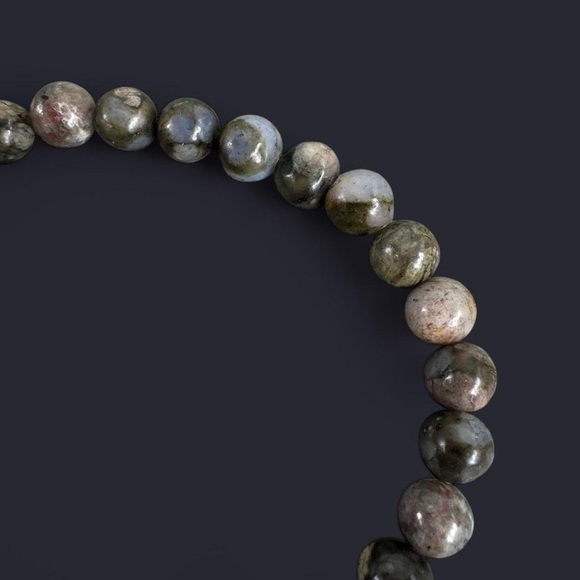 Llanite Gemstone Bead Bracelet 6mm - Picture 4 of 4